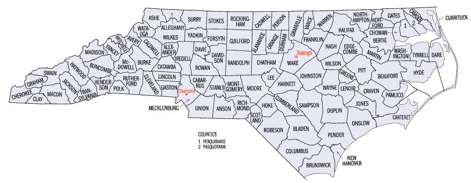 North Carolina Private Schools by County