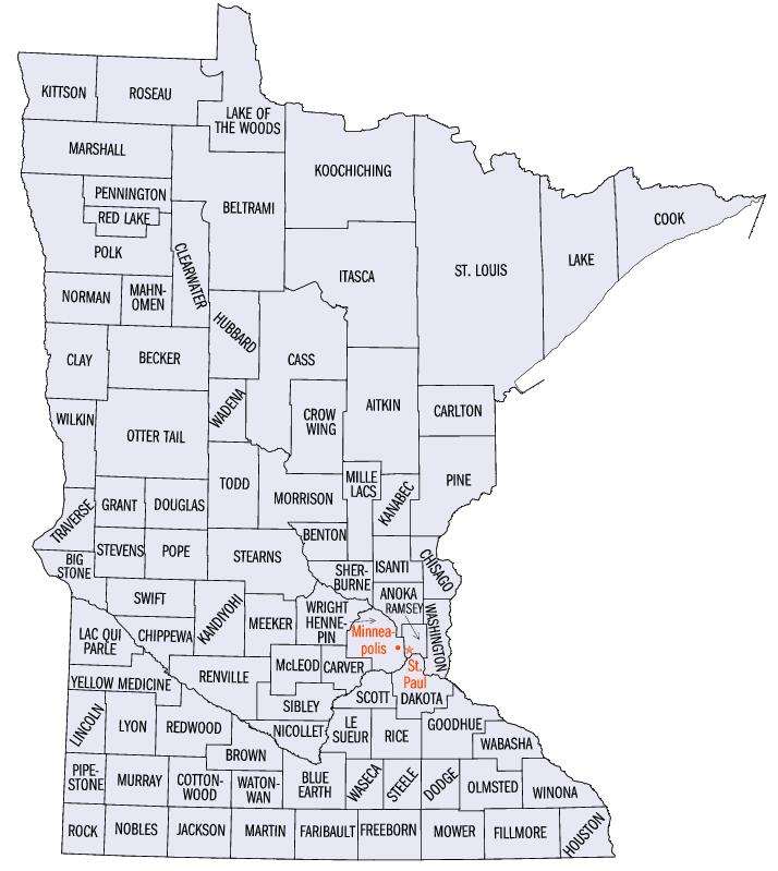 minnesota counties map